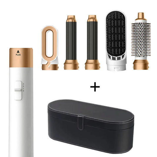5 in 1 Hairdryer Multi-Function Hair Straightener Curling Iron Curling Iron with Brush Hot Air Comb Styling Set Styling Tools